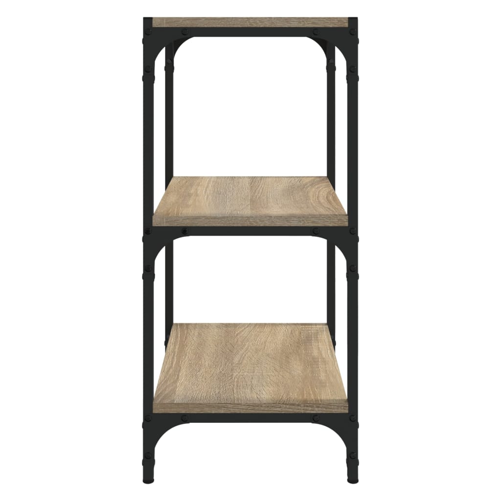 Book Cabinet Sonoma Oak 40x33x70.5 cm Engineered Wood and Steel