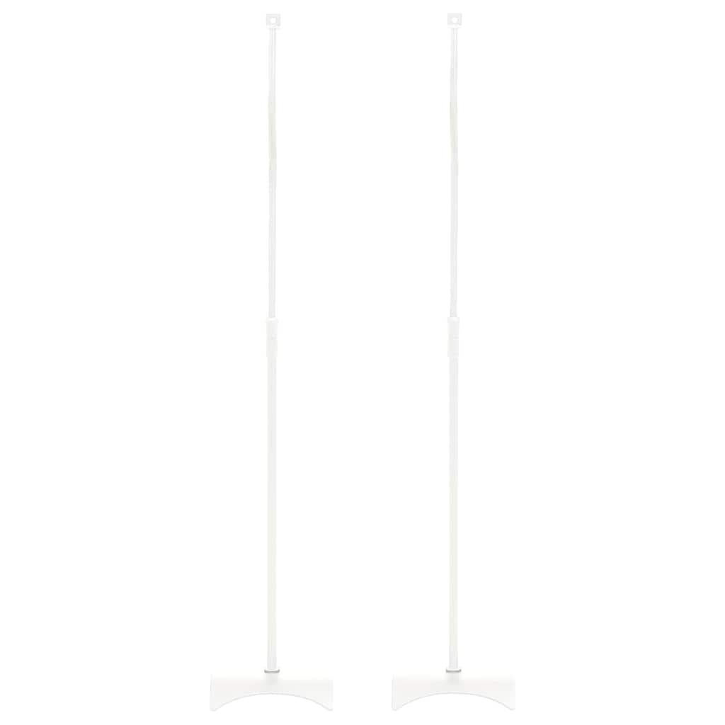 Universal Speaker Stand 2 pcs White 19x19x82-104 cm Steel