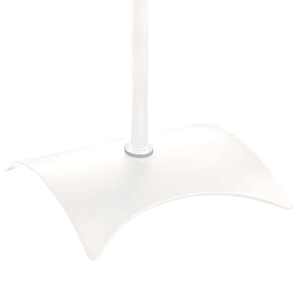 Universal Speaker Stand 2 pcs White 19x19x82-104 cm Steel