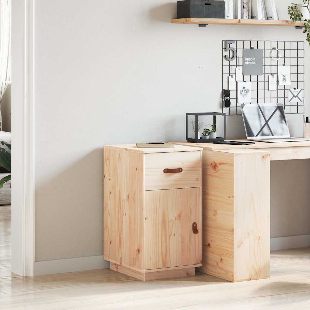 Desk Cabinet 40x50x75 cm Solid Wood Pine