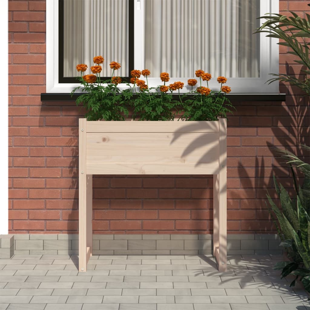Planter 78x40x81 cm Solid Wood Pine
