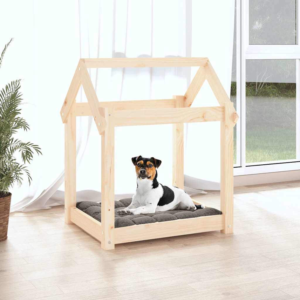 Dog Bed 61x50x70 cm Solid Wood Pine