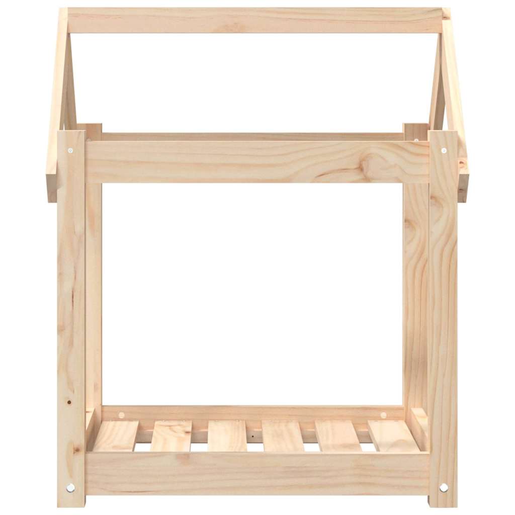 Dog Bed 61x50x70 cm Solid Wood Pine