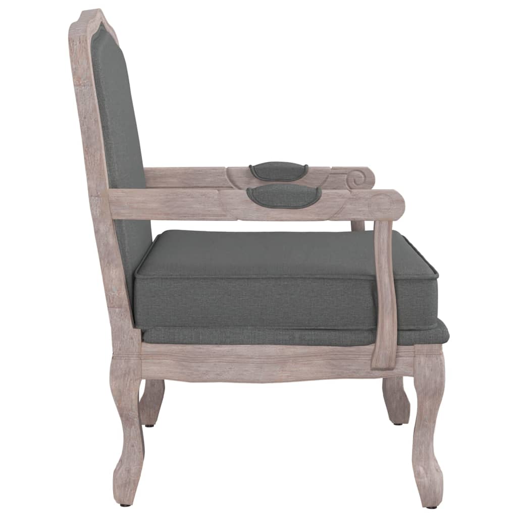 Sofa Chair Dark Grey 64x64x90 cm Fabric