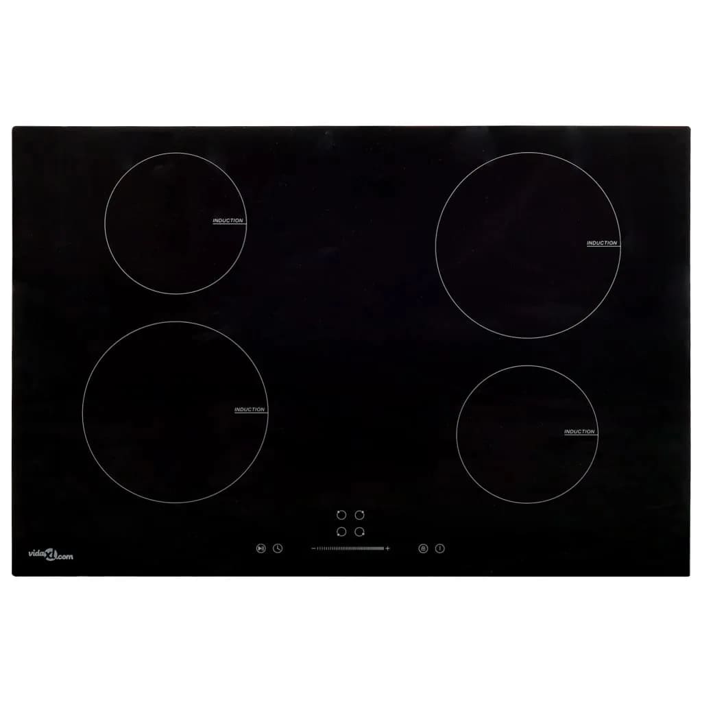 Induction Hob with 4 Burners Touch Control Glass 7000 W