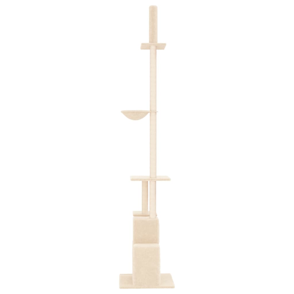 Floor to Ceiling Cat Tree Cream 250.5-276.5 cm