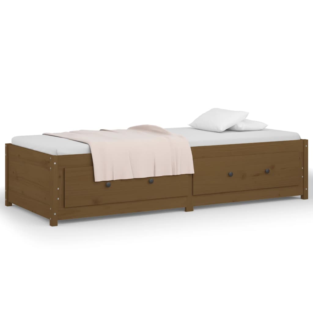 Day Bed without Mattress Honey Brown 90x190 cm Solid Wood Pine