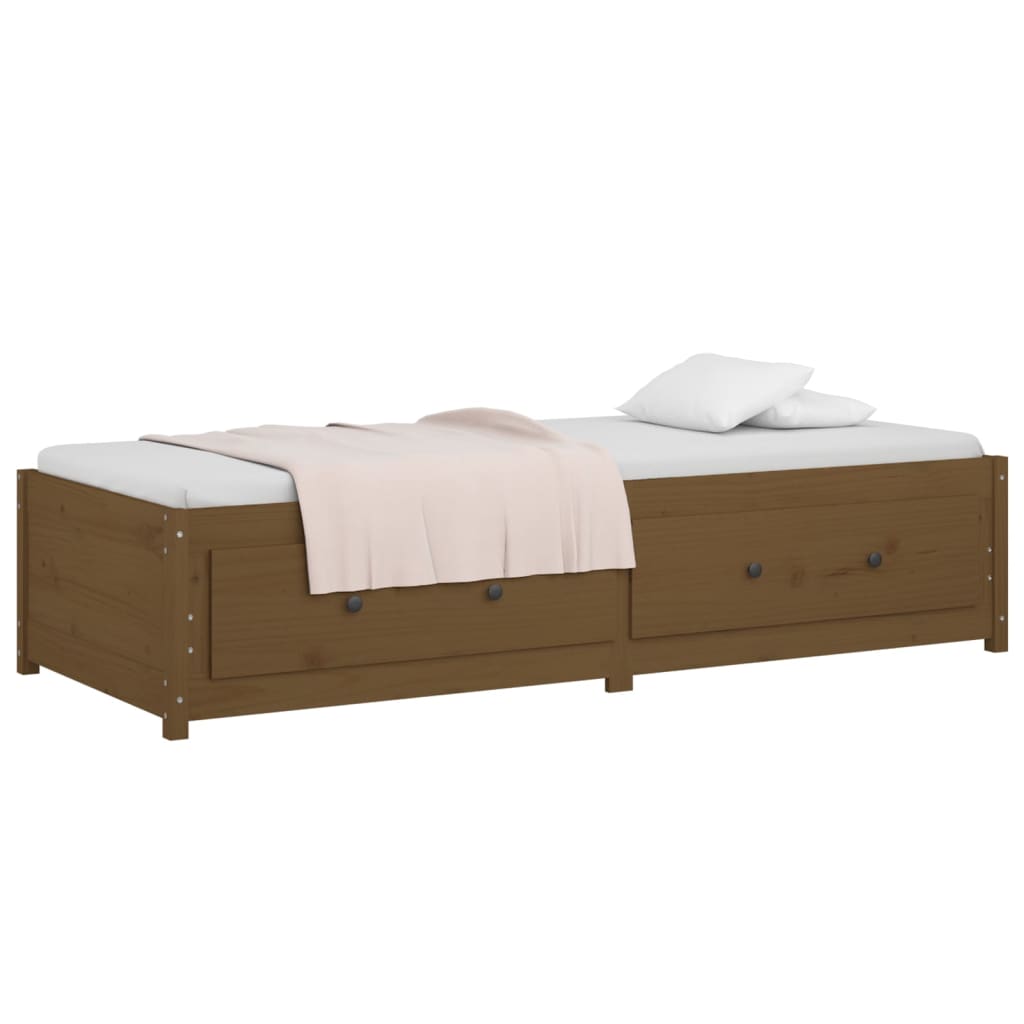 Day Bed without Mattress Honey Brown 90x190 cm Solid Wood Pine