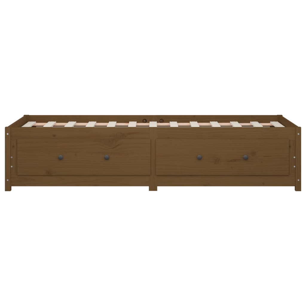 Day Bed without Mattress Honey Brown 90x190 cm Solid Wood Pine