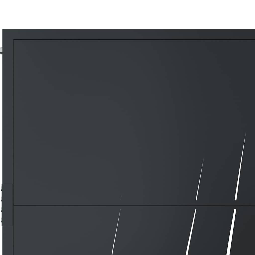 Garden Gate Anthracite 100x125 cm Steel Grass Design