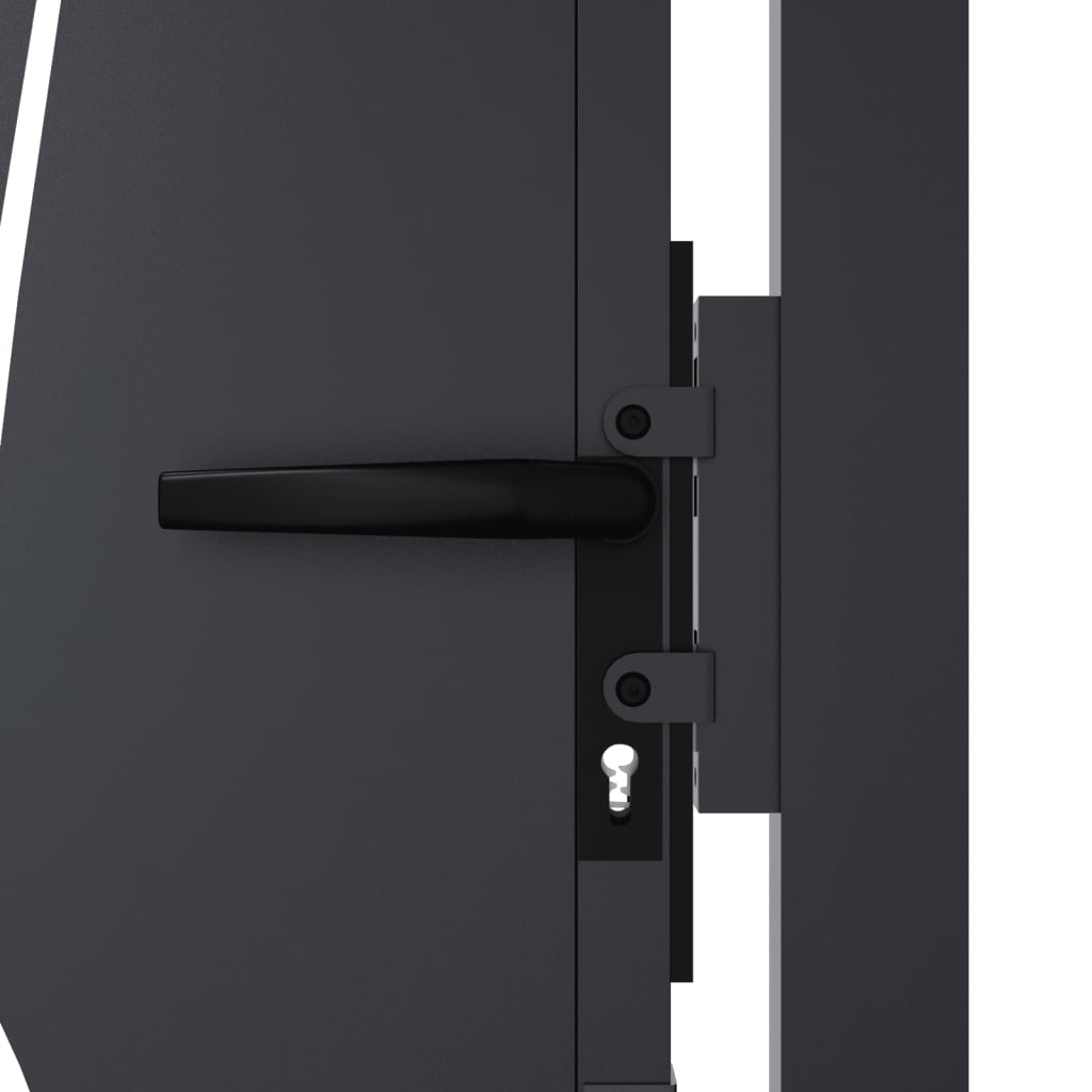 Garden Gate Anthracite 100x125 cm Steel Grass Design
