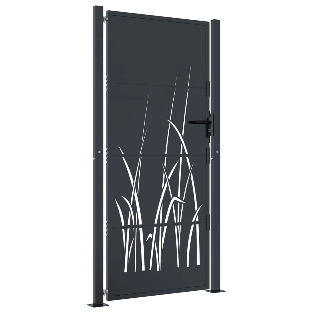 Garden Gate Anthracite 105x205 cm Steel Grass Design