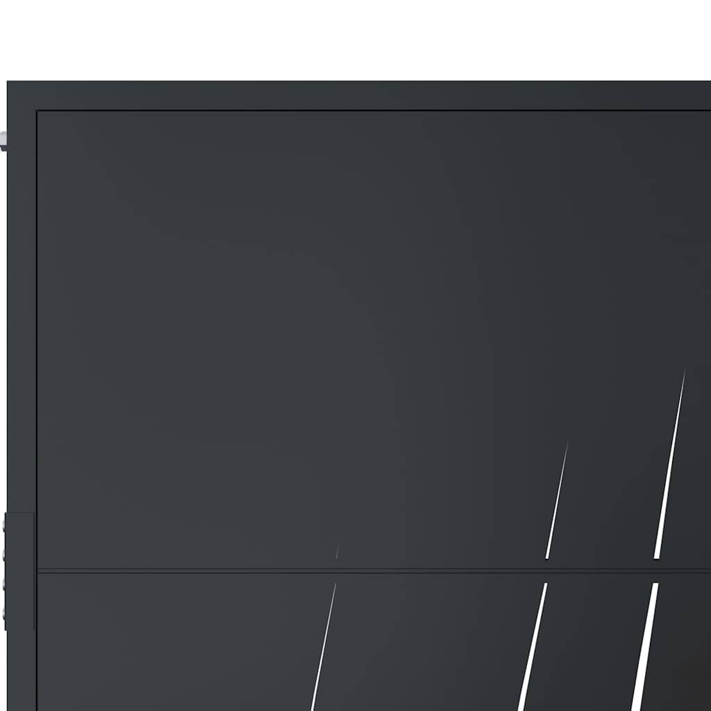 Garden Gate Anthracite 100x200 cm Steel Grass Design
