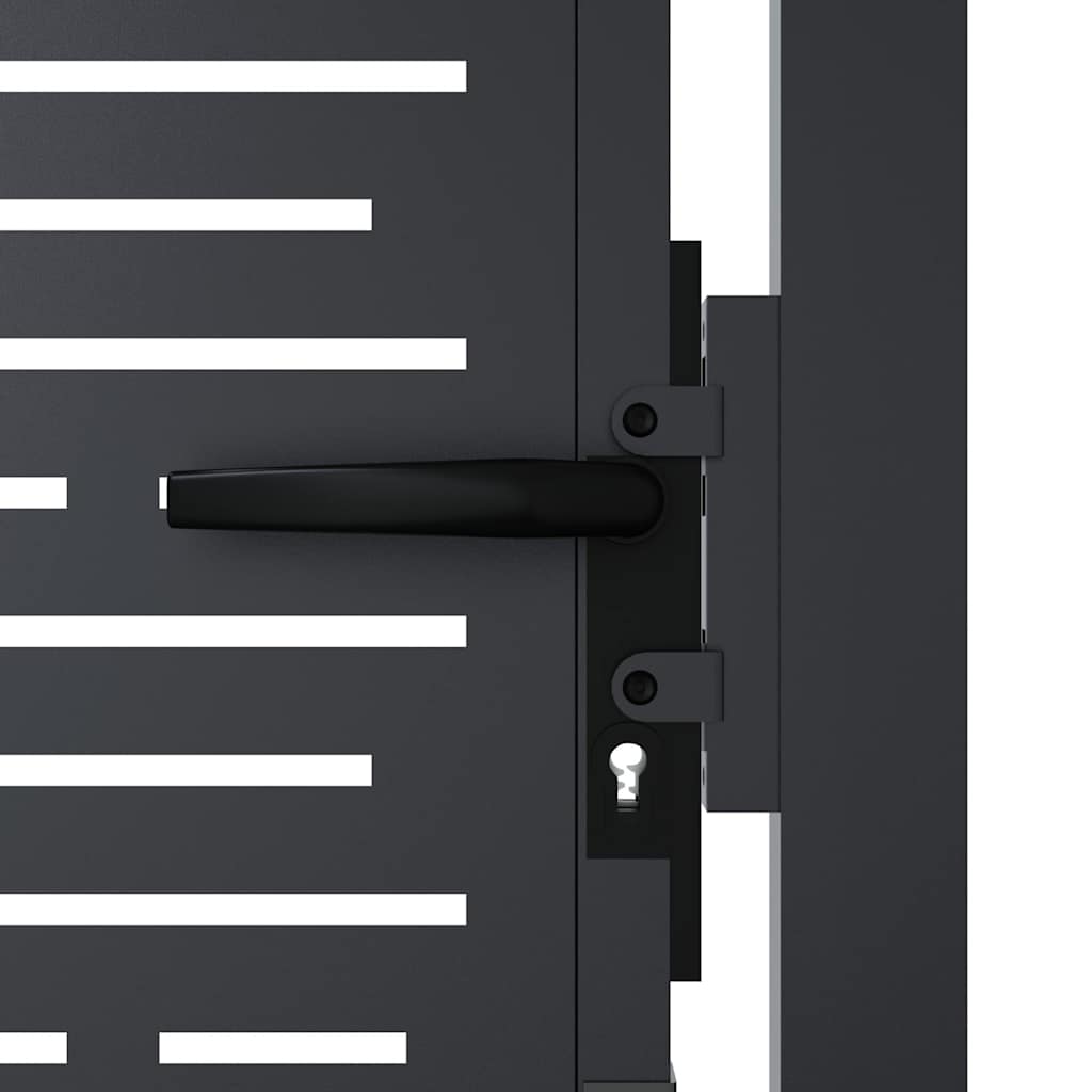 Garden Gate Anthracite 100x75 cm Steel Square Design