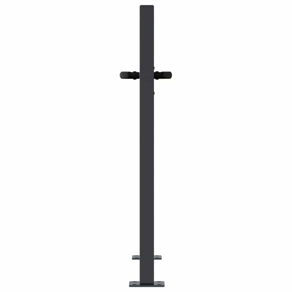 Garden Gate Anthracite 100x100 cm Steel Square Design