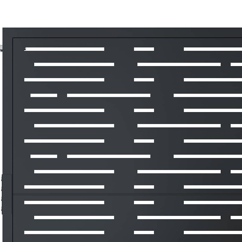 Garden Gate Anthracite 100x100 cm Steel Square Design