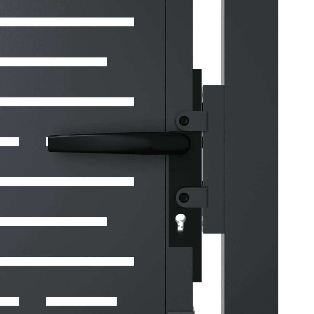Garden Gate Anthracite 100x125 cm Steel Square Design