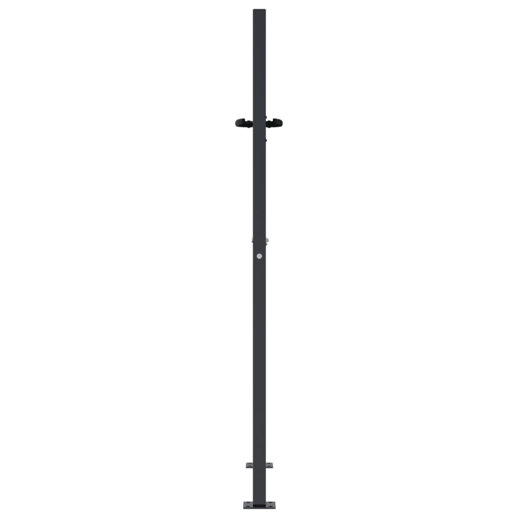 Garden Gate Anthracite 100x150 cm Steel Square Design