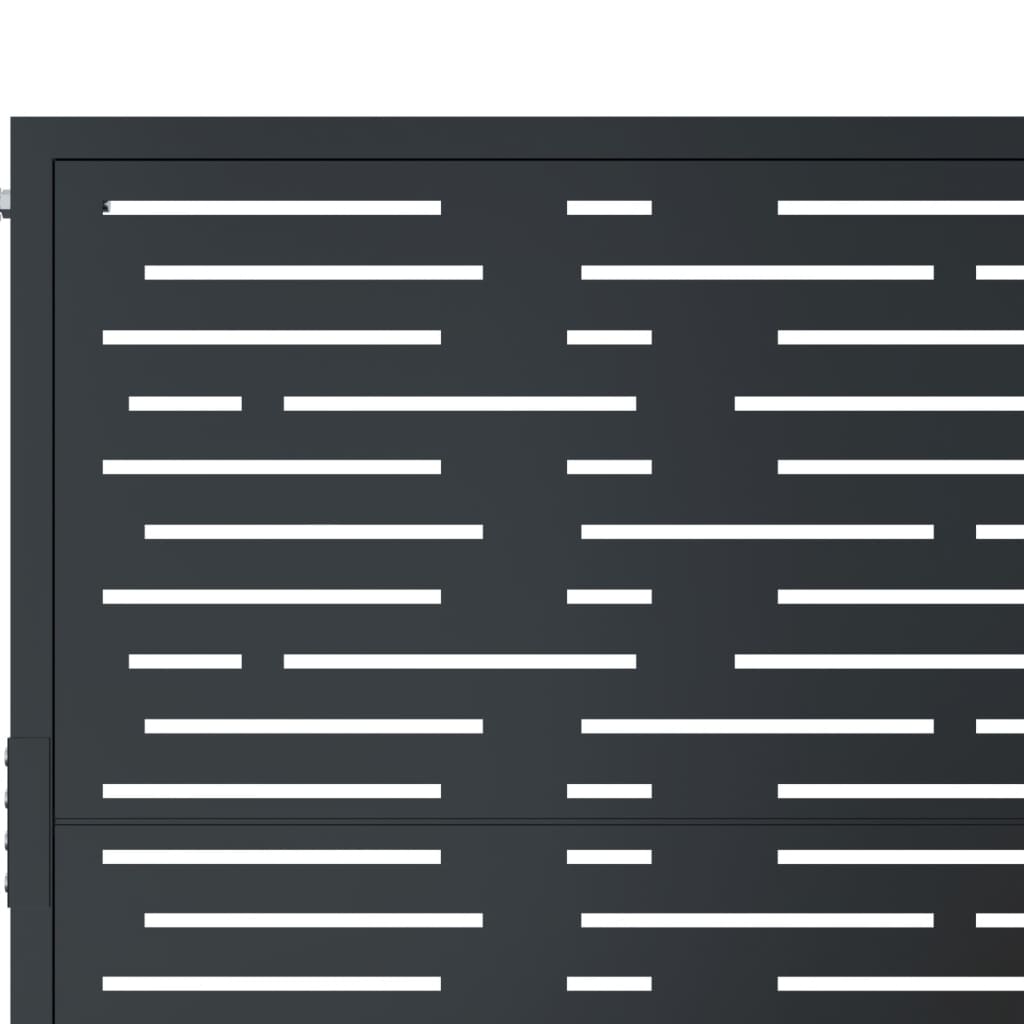 Garden Gate Anthracite 100x200 cm Steel Square Design