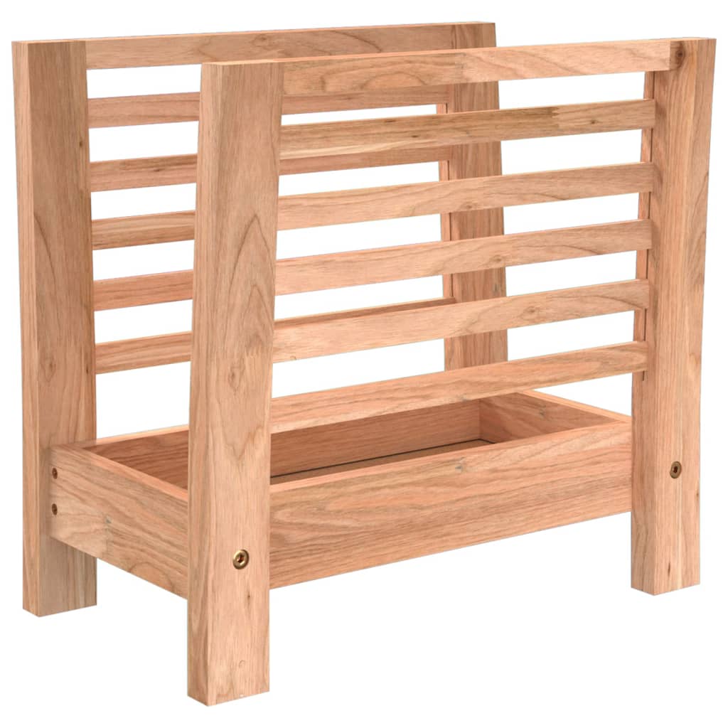 Magazine Rack 40x26.5x38.5 cm Solid Wood Walnut