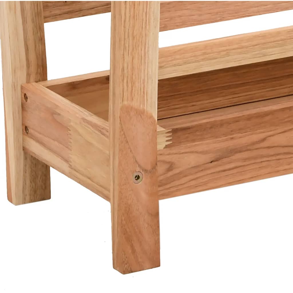 Magazine Rack 40x26.5x38.5 cm Solid Wood Walnut