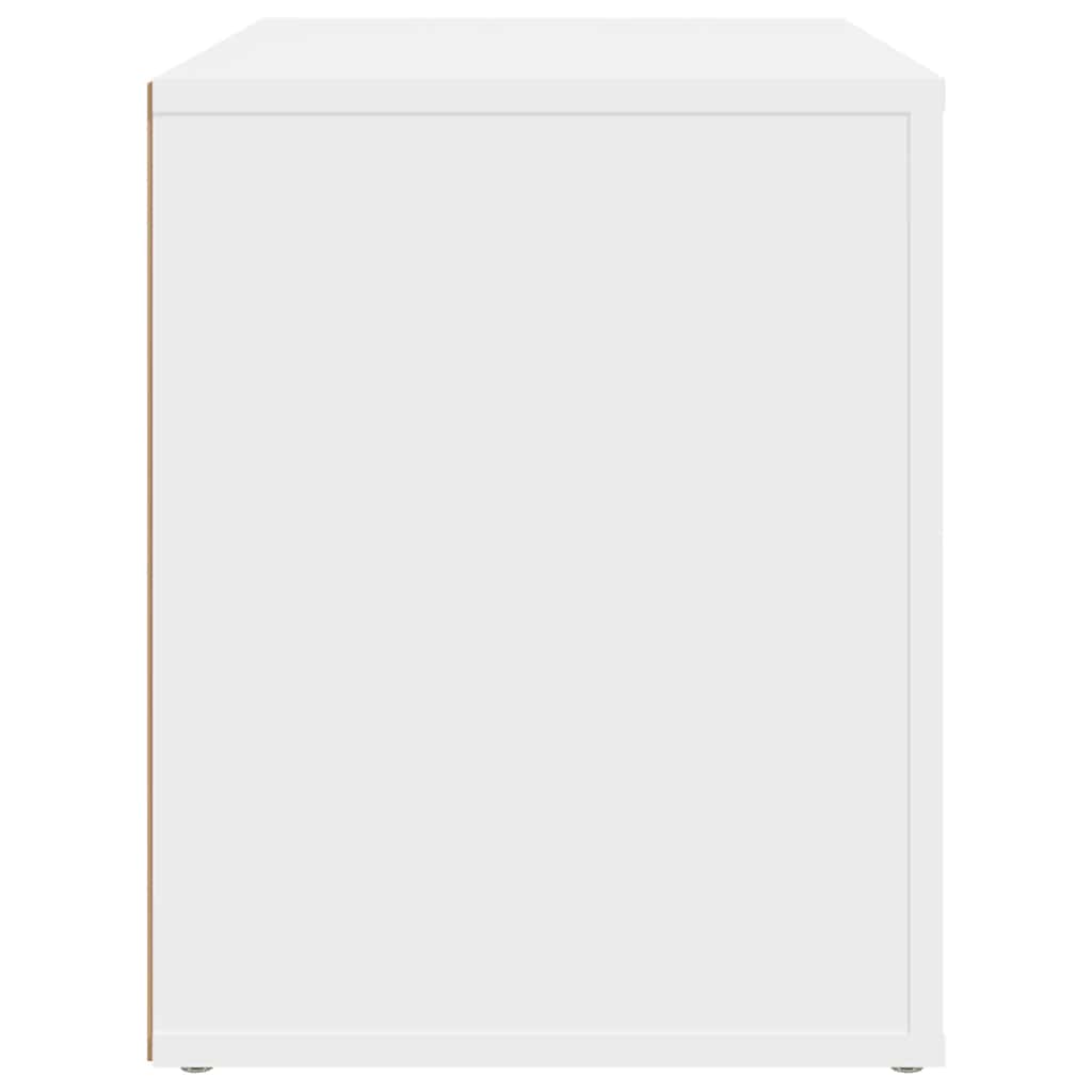 Bedside Cabinet White 60x36x45 cm Engineered Wood