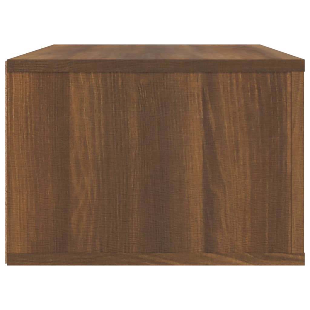 Hanging TV Cabinet Brown Oak 80x36x25 cm Engineered Wood