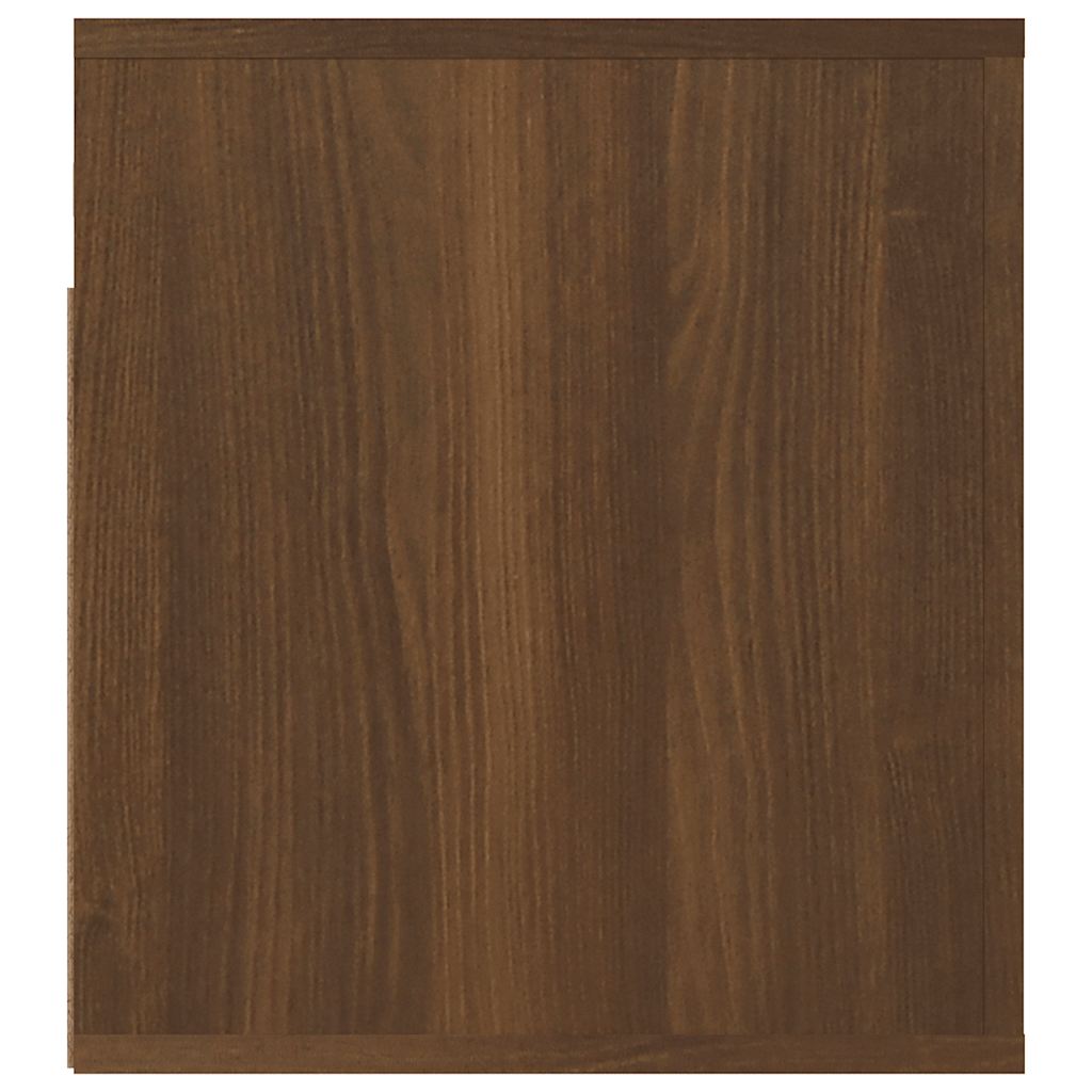 Wall-mounted Bedside Cabinet Brown Oak 50x36x40 cm