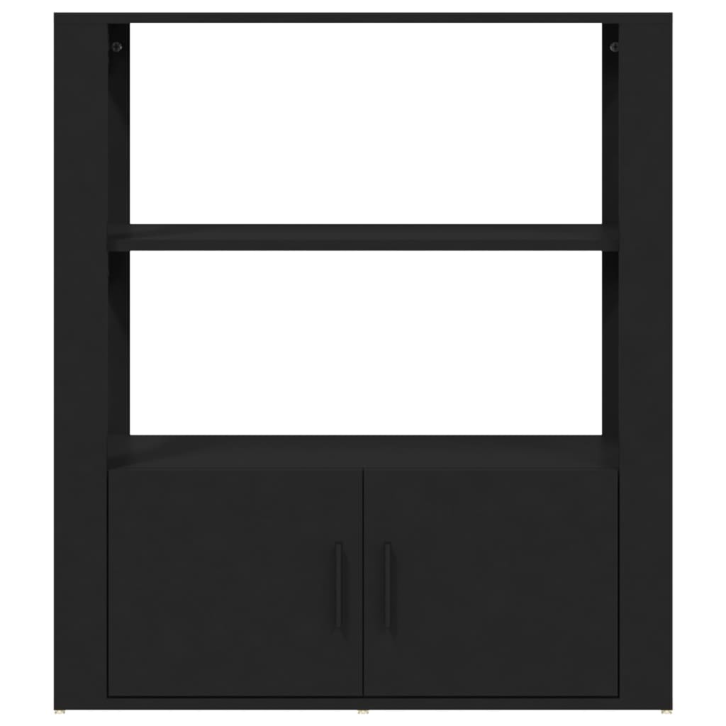 Sideboard Black 80x30x90 cm Engineered Wood