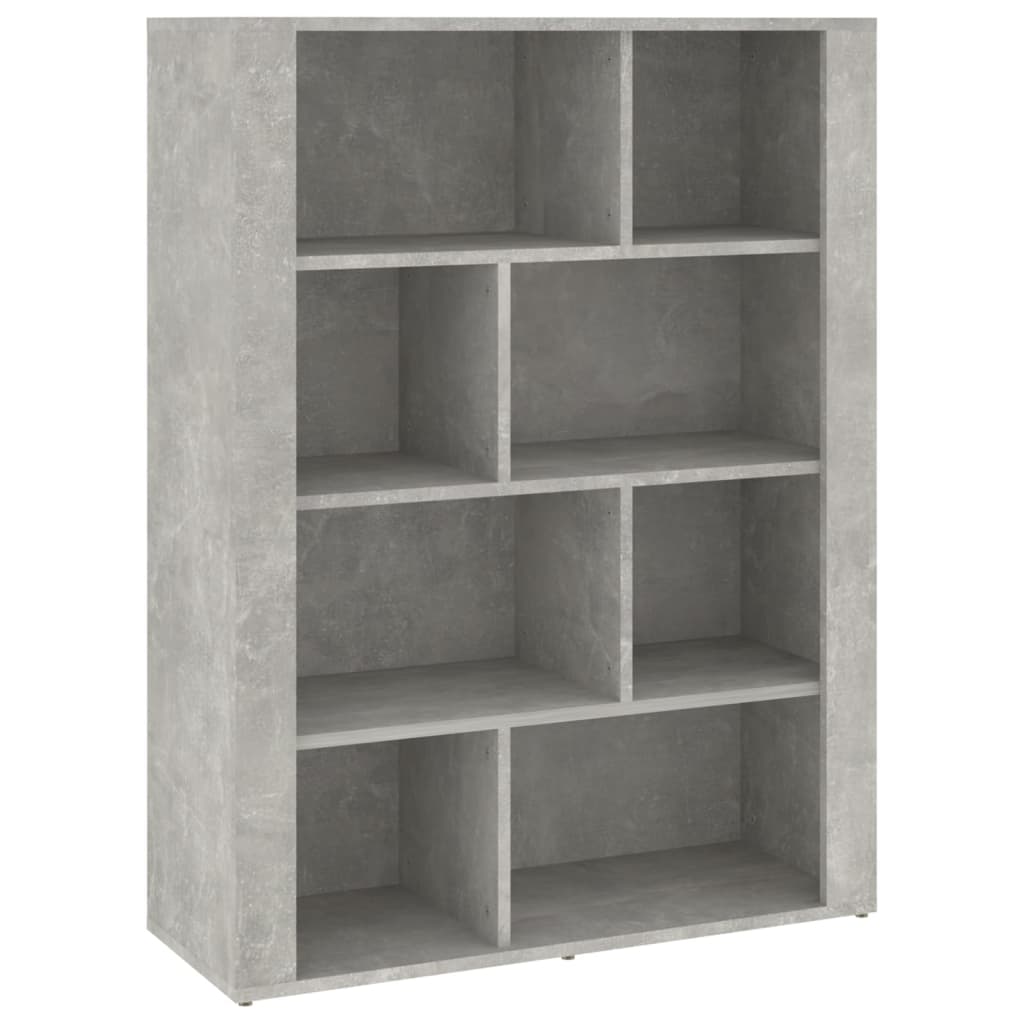 Sideboard Concrete Grey 80x30x106 cm Engineered Wood