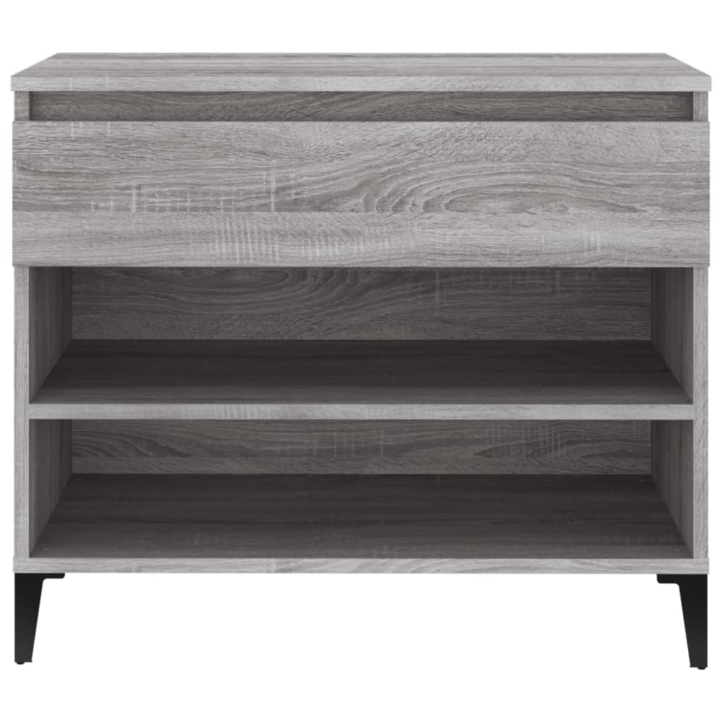 Shoe Cabinet Grey Sonoma 70x36x60 cm Engineered Wood