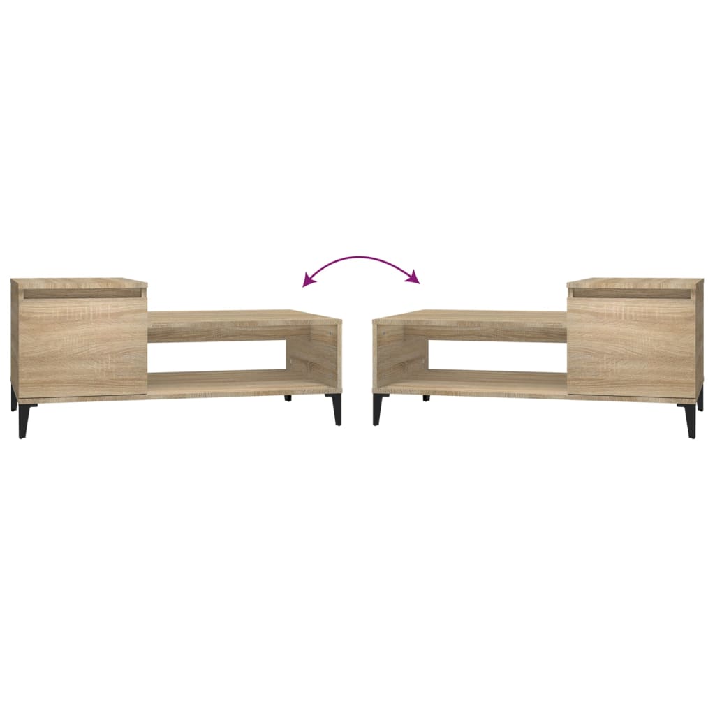 Coffee Table Sonoma Oak 100x50x45 cm Engineered Wood