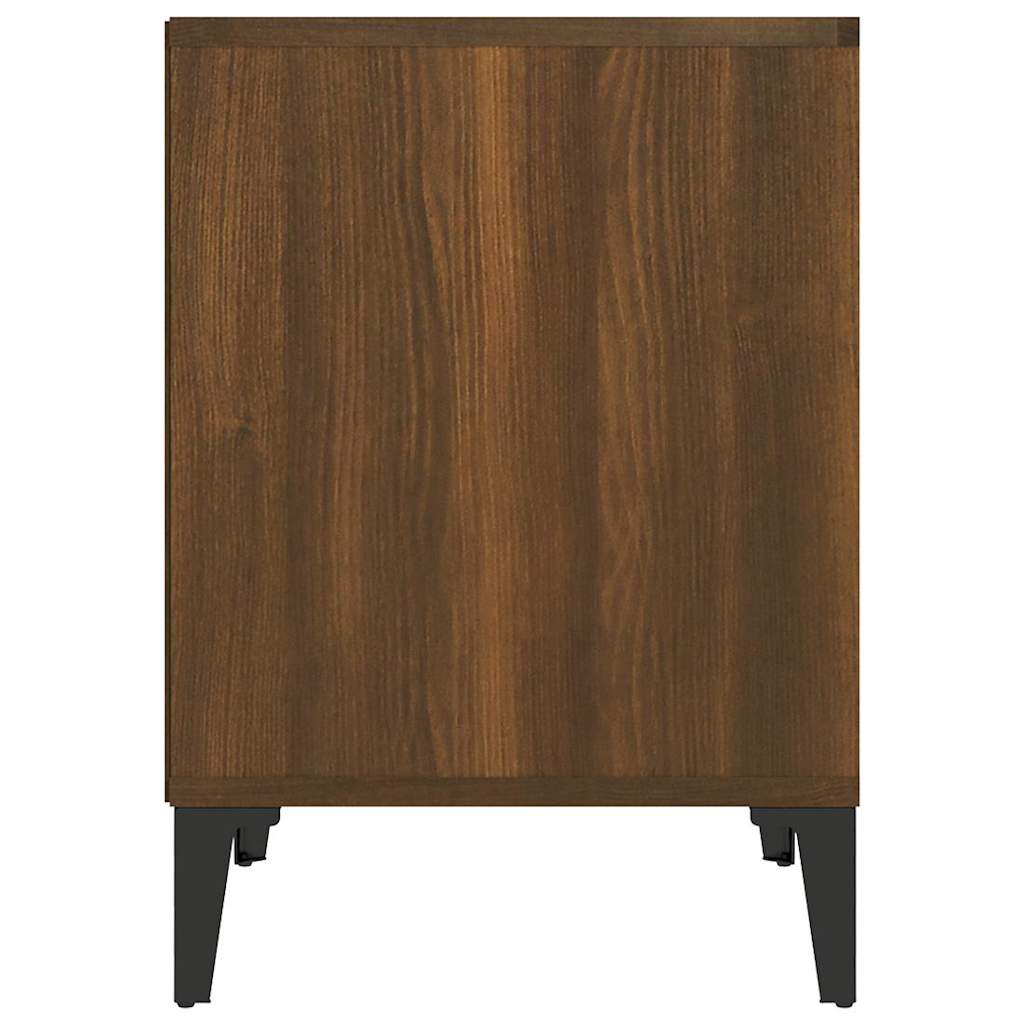 Bedside Cabinets 2 pcs Brown Oak 40x35x50 cm