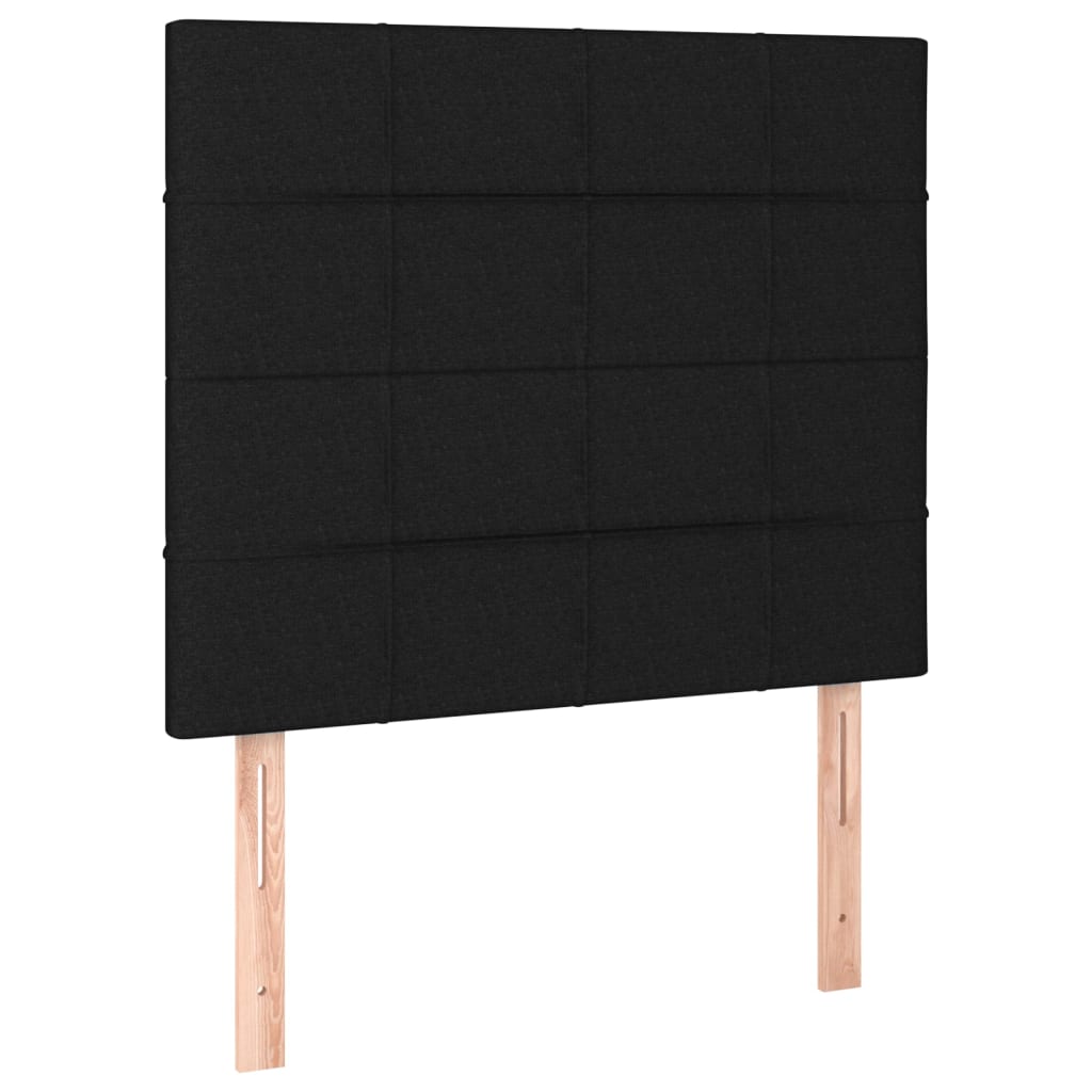 Headboards 2 pcs Black 100 cm Fabric