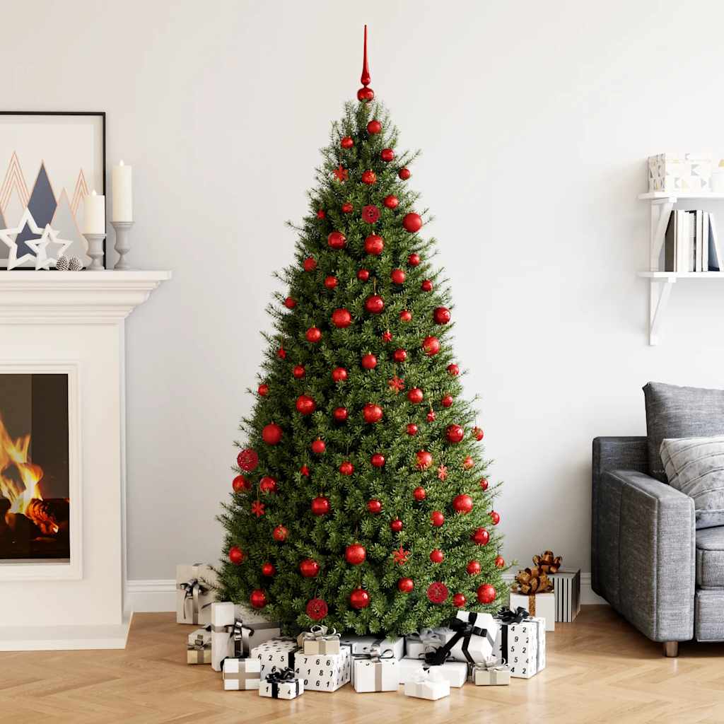111 Piece Christmas Bauble Set Red Polystyrene