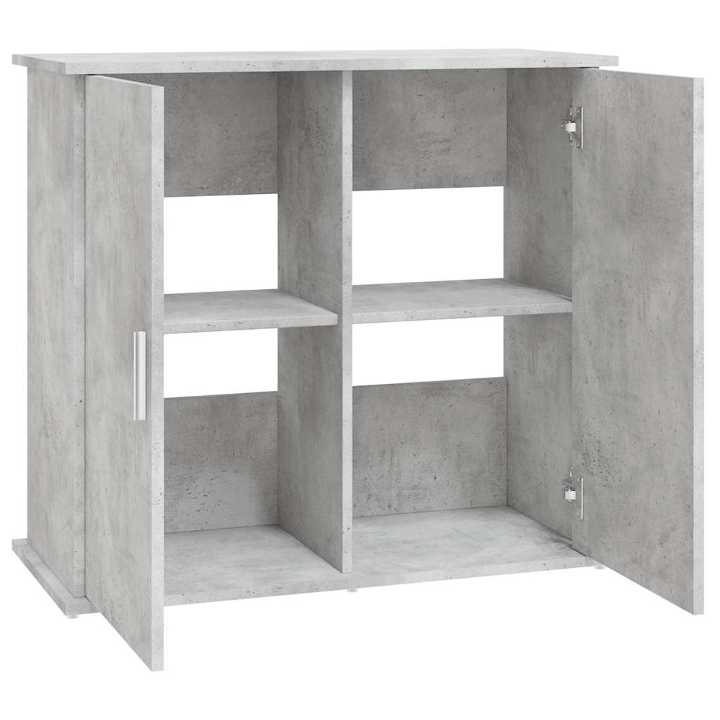 Aquarium Stand Concrete Grey 81x36x73 cm Engineered Wood