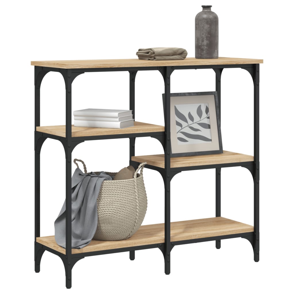 Console Table Sonoma Oak 80x29x75 cm Engineered Wood