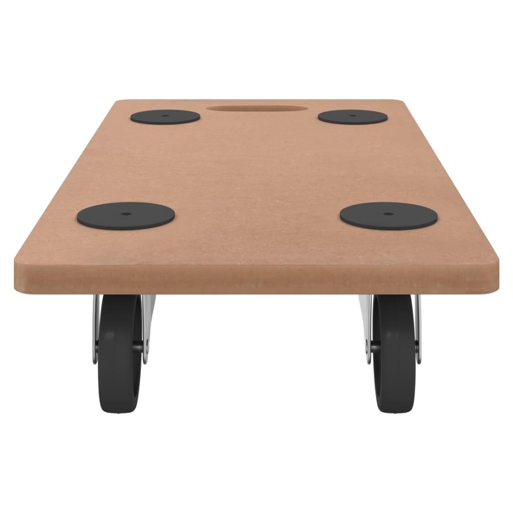 Dolly Trolleys 2 pcs Rectangular Engineered Wood