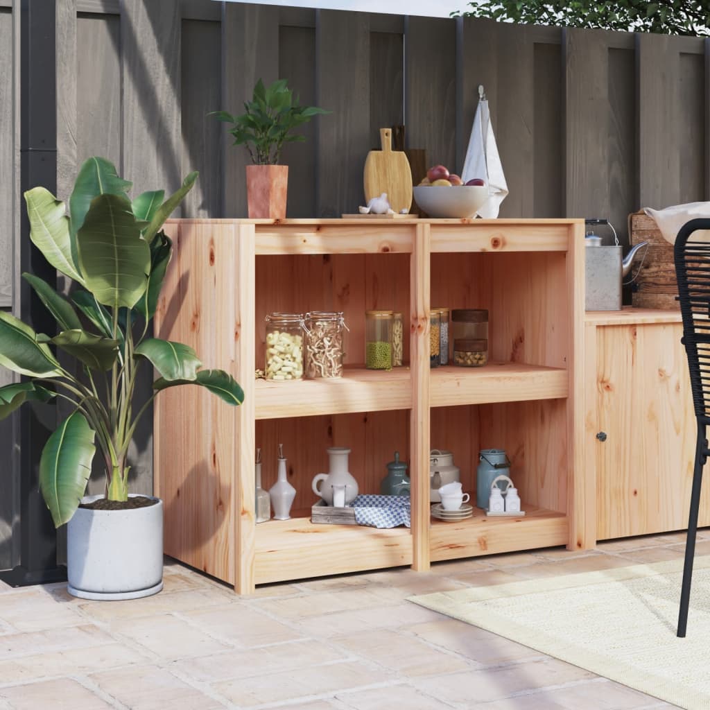Outdoor Kitchen Cabinet MEPPEL 106x55x92 cm Solid Wood Pine