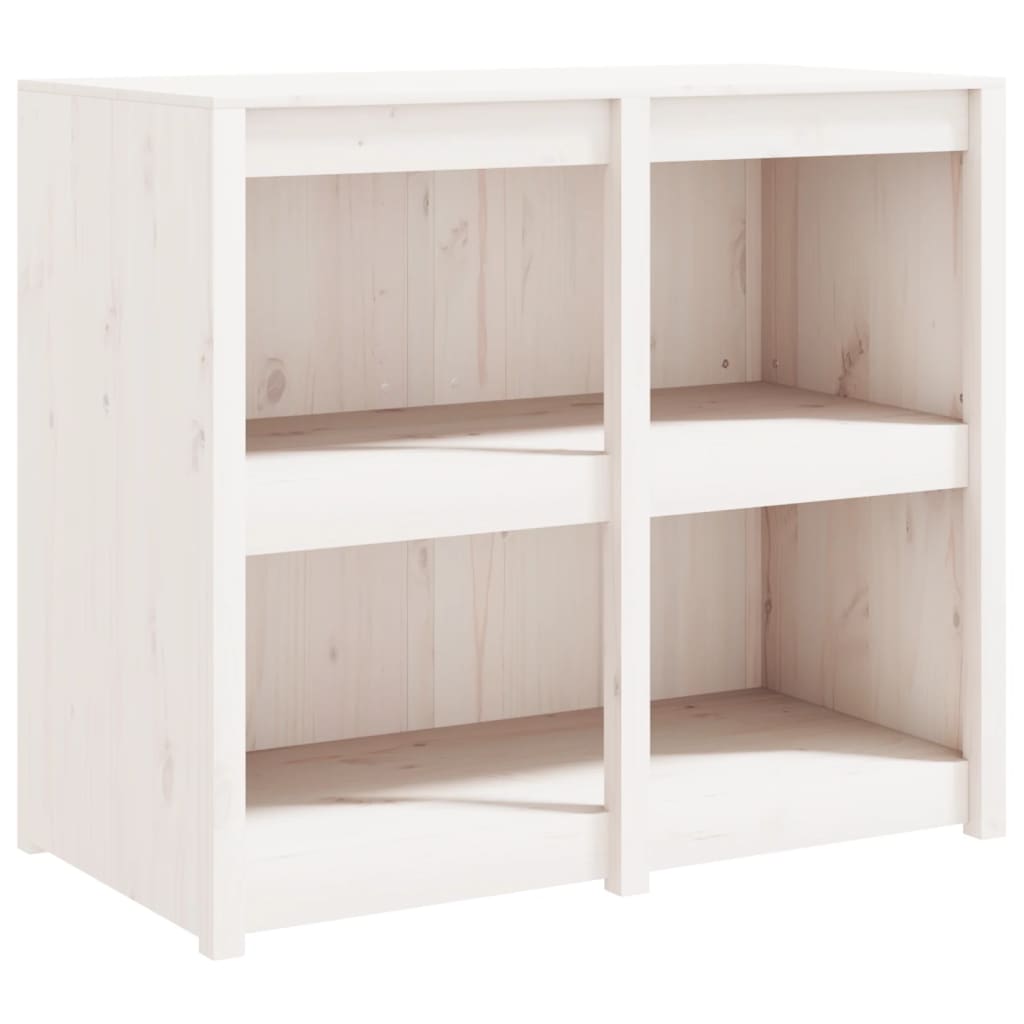 Outdoor Kitchen Cabinet MEPPEL White 106x55x92 cm Solid Wood Pine