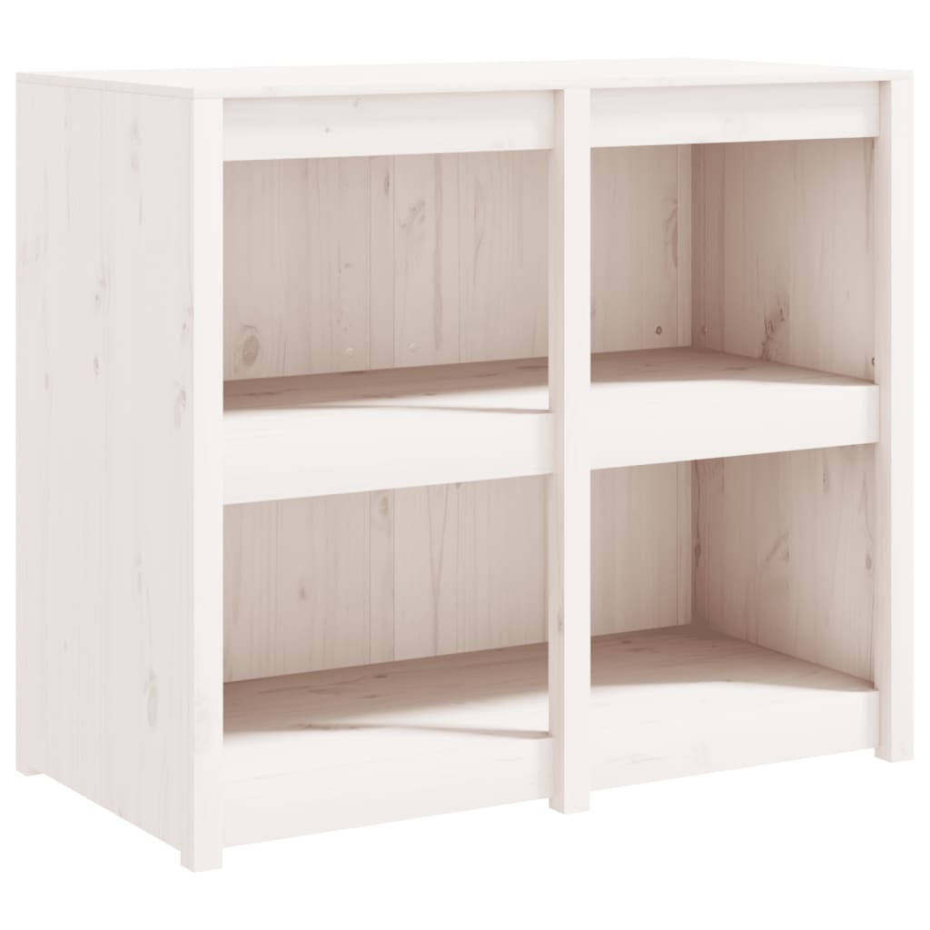 Outdoor Kitchen Cabinets MEPPEL 3 pcs White Solid Wood Pine