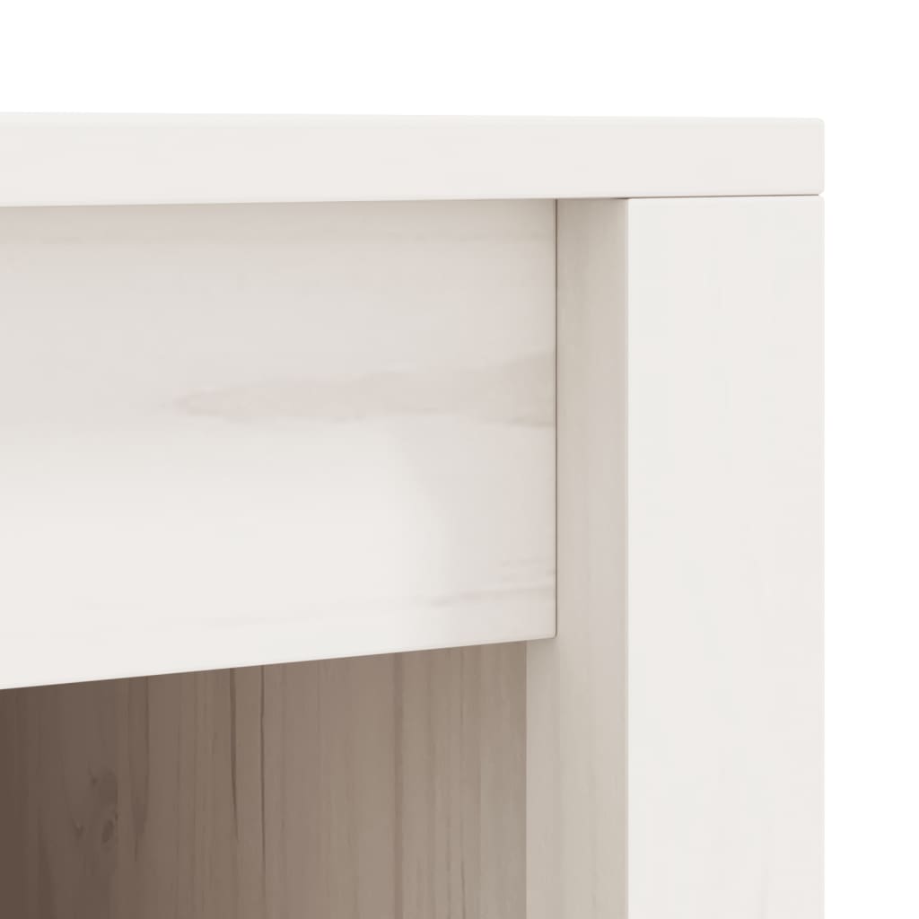 Outdoor Kitchen Cabinets MEPPEL 3 pcs White Solid Wood Pine