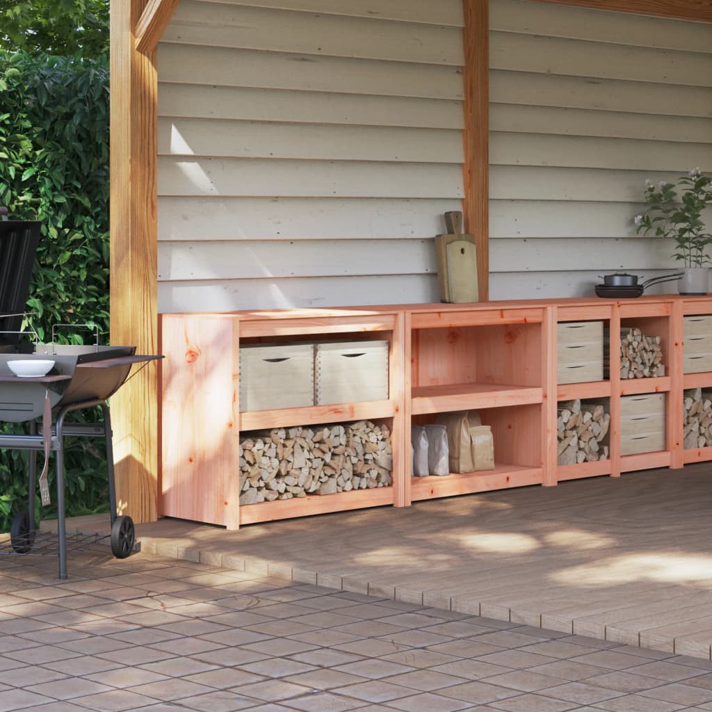 Outdoor Kitchen Cabinets MEPPEL 2 pcs Solid Wood Douglas