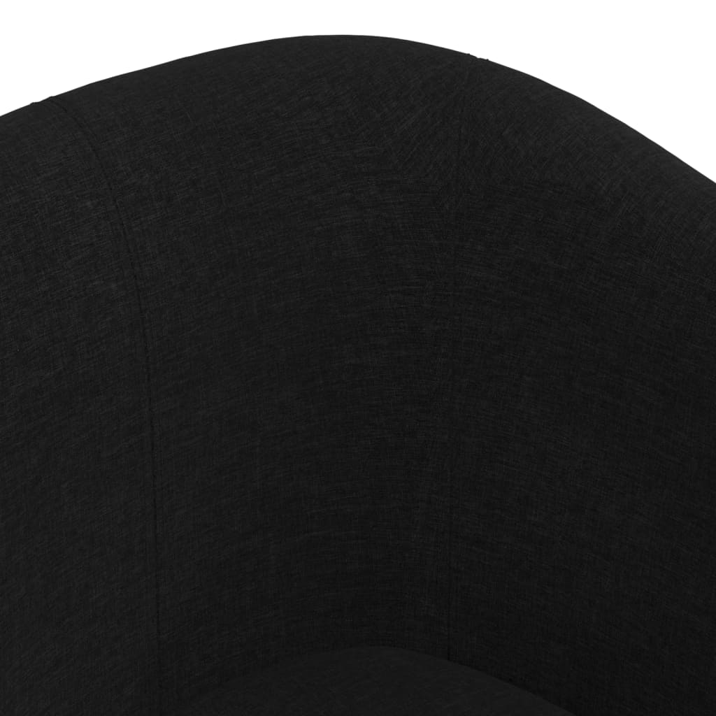 Tub Chair Black Fabric