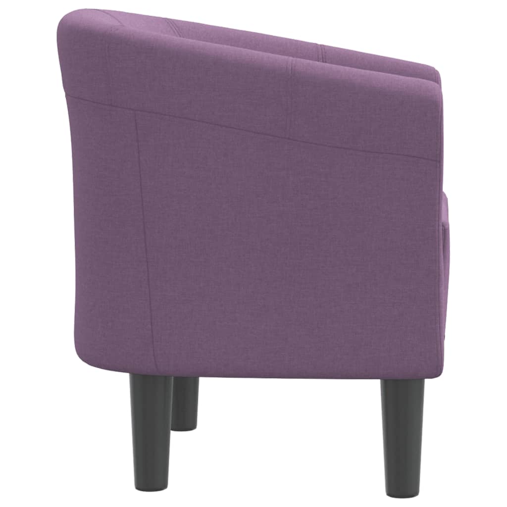 Tub Chair Purple Fabric