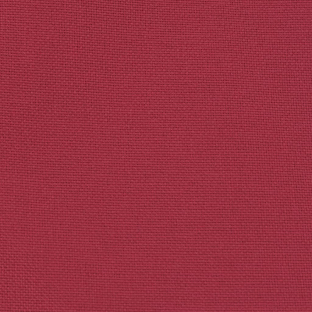 Tub Chair with Footstool Wine Red Fabric