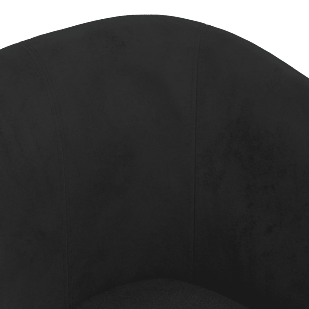 Tub Chair Black Velvet
