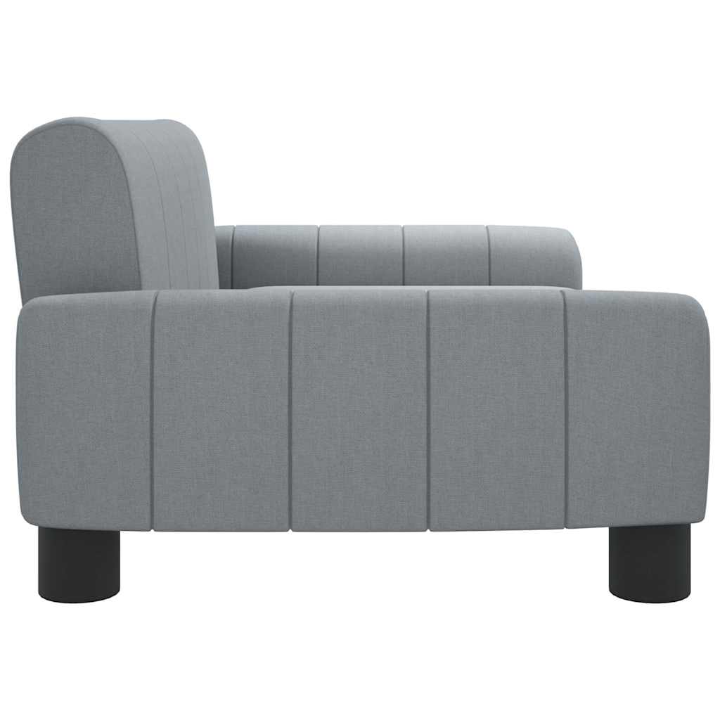 Kids Sofa Light Grey 70x45x30 cm Fabric