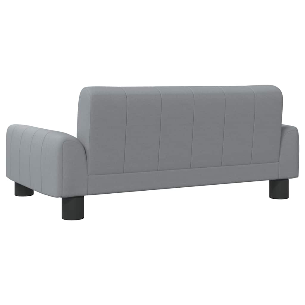 Kids Sofa Light Grey 70x45x30 cm Fabric