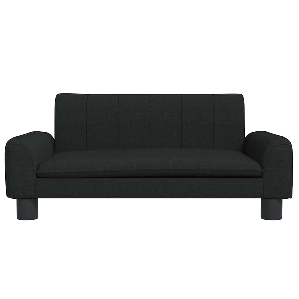 Kids Sofa Black 70x45x30 cm Fabric